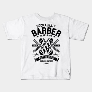 Rockabilly Barber Kids T-Shirt